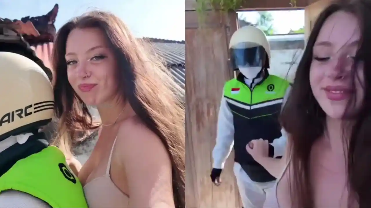 VIRALLL!! Ini dia Sosok Slo, Wanita Konten Kreator Seks dengan Pria Berjaket Ojol di Bali