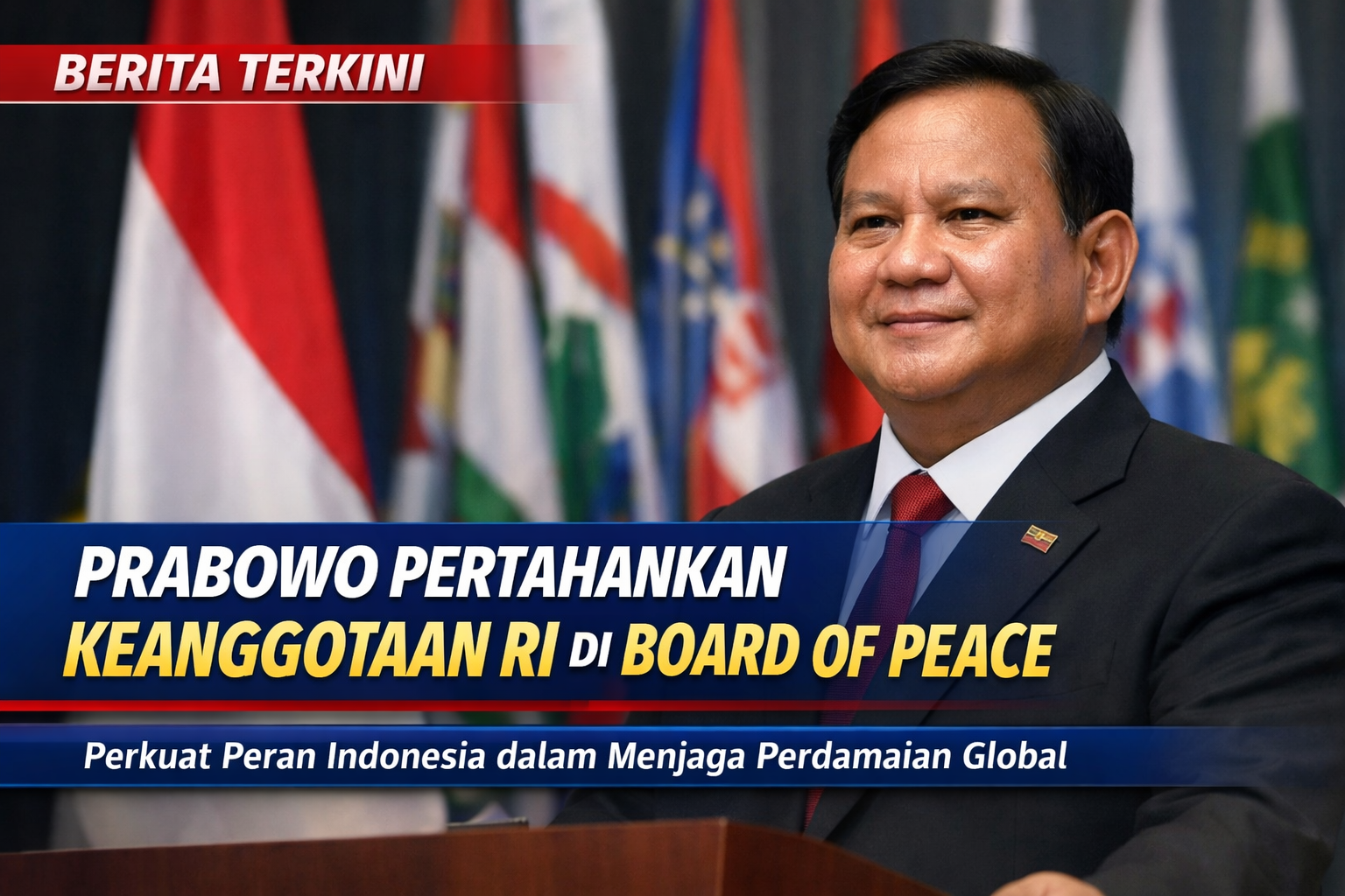 Prabowo Pertahankan Keanggotaan RI di Board of Peace