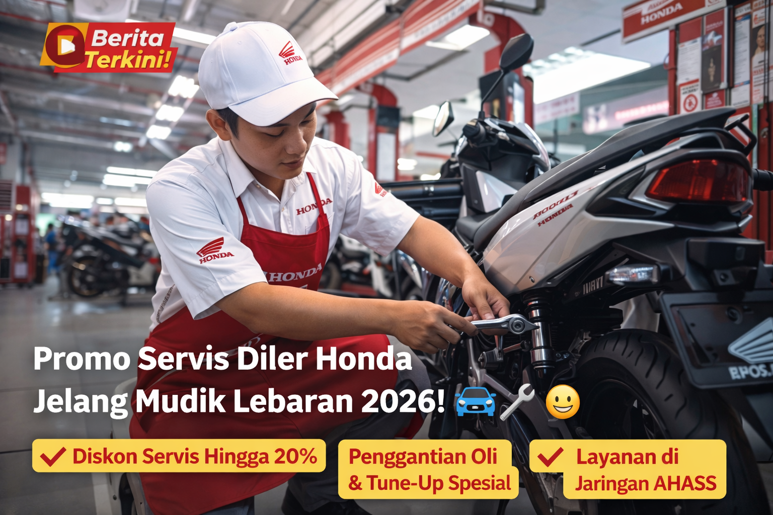 Promo Servis Diler Hondra Jelang Mudik Lebaran 2026